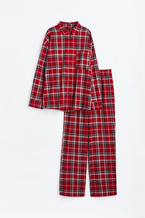 H&M Kırmızı Kadın Pijama Üstü XL