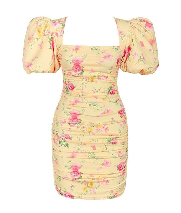 Love On Friday Sarı Kadın Elbise