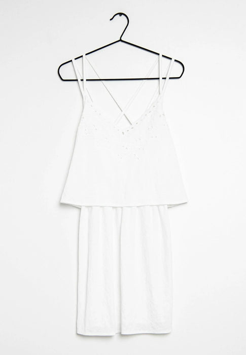 Mango Beyaz Kadın Elbise S