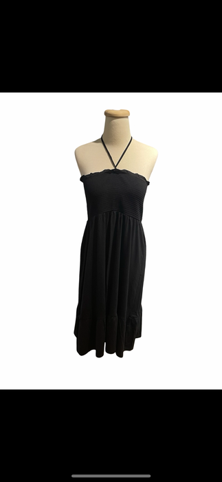 Mor Mavi Siyah Kadın Elbise L