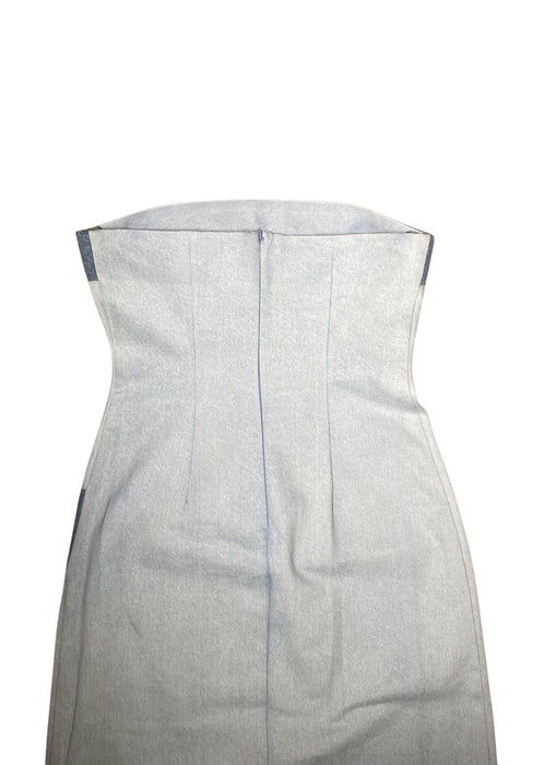 Cekette Mavi Kadın Denim Elbise XS