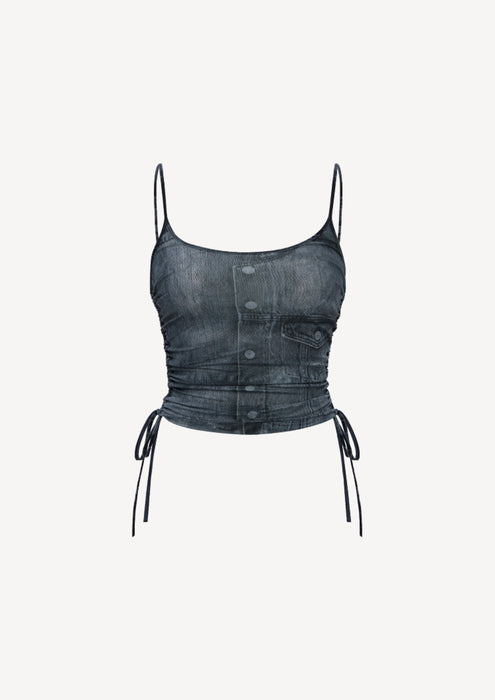 Cekette Gri Kadın Bluz XS