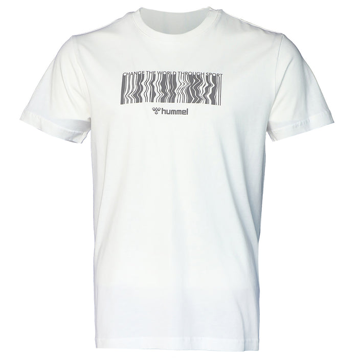 Hummel Beyaz Düz Kırık Beyaz Unisex T-Shirt XL