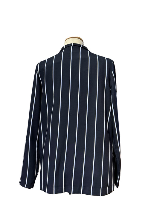 LC Waikiki Lacivert Çizgili Kadın Blazer Ceket S