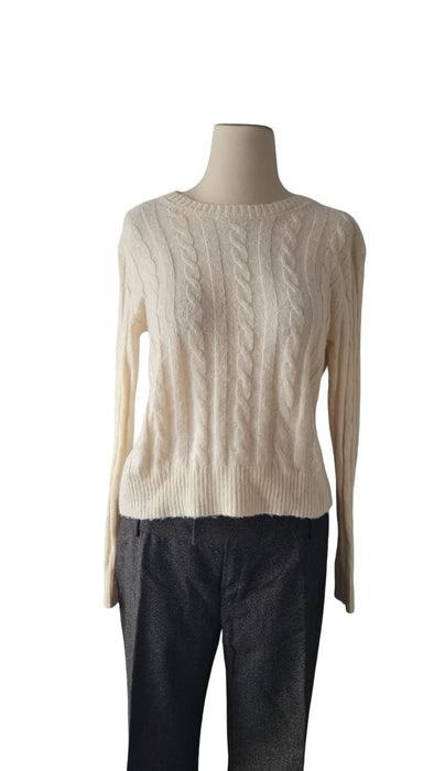 Mango Krem Kadın Kazak L