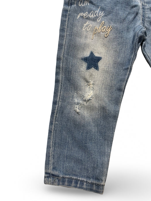 Zara Mavi Bebek Kot Pantolon 9-12 Ay