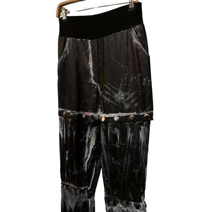 Buray | Esra Gürses Siyah Unisex Deri Pantolon M/L