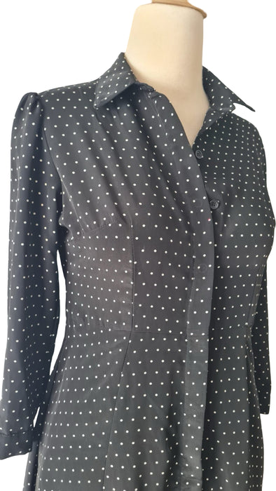 Puantiyeli Uzun Kadın Elbise S