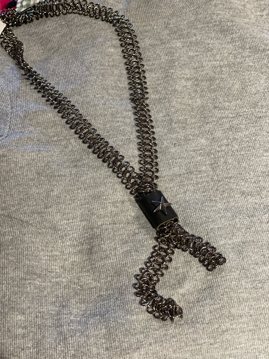 Unisex Füme Metalik ARİFE Kolye