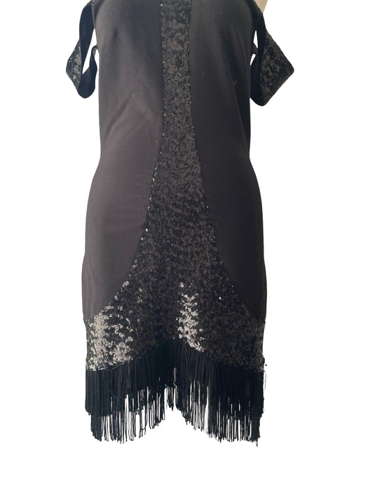 Siyah Pullu Kadın Elbise S