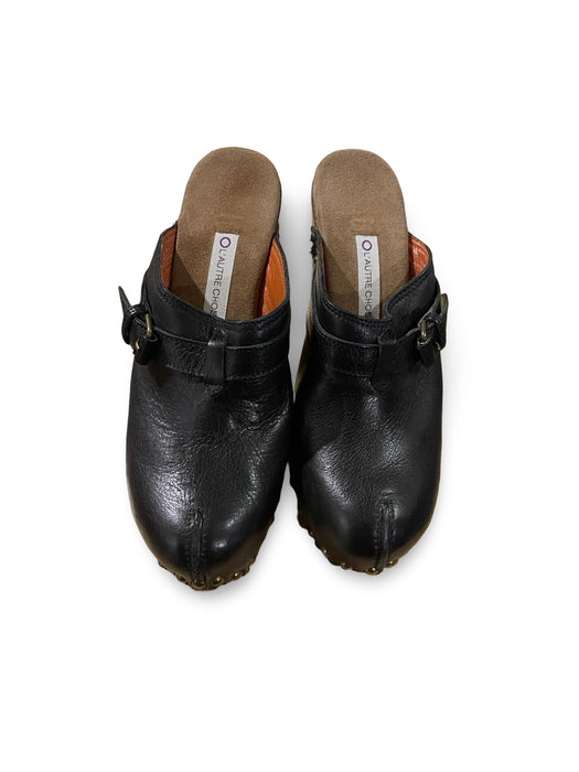 O L'autre Chose Siyah Kadın Topuklu Ayakkabı 36