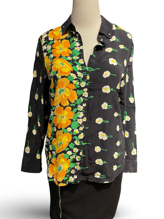 Çiçekli Kadın Gömlek S