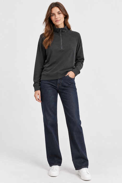 LCW Outdoor Siyah Kadın Sweatshirt S