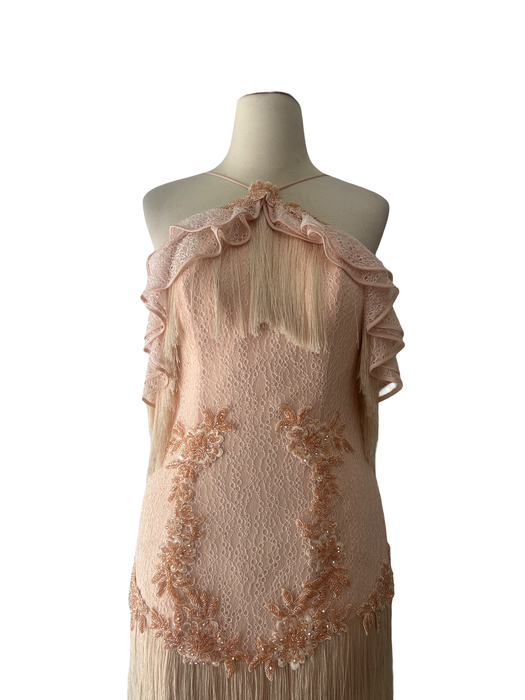 Zeynep Tosun Pembe Abiye Kadın Elbise S