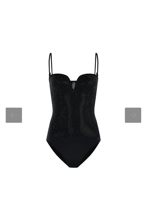 Beauty Omelette Siyah Kadın Bodysuit XS