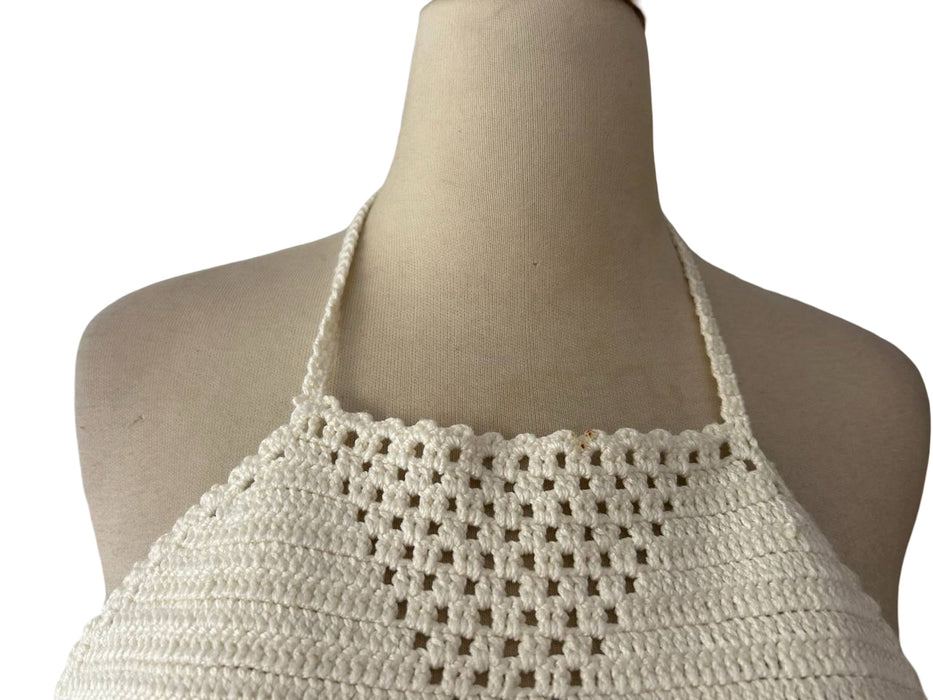 El örgüsü Kadın Crop Top S