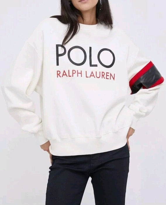 Polo Ralph Lauren Ekru Kadın Sweatshirt L