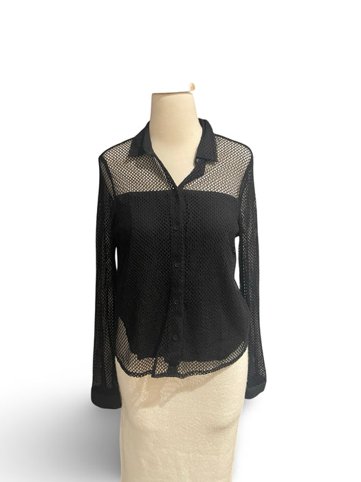 Wix Siyah Kadın Gömlek S