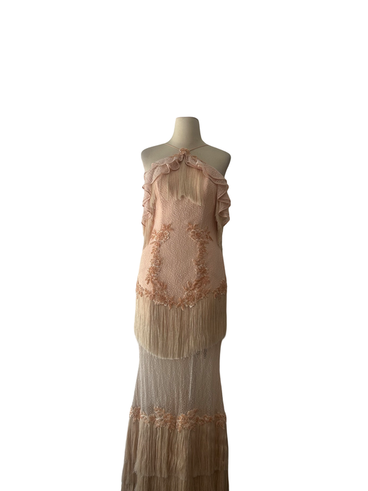 Zeynep Tosun Pembe Abiye Kadın Elbise S