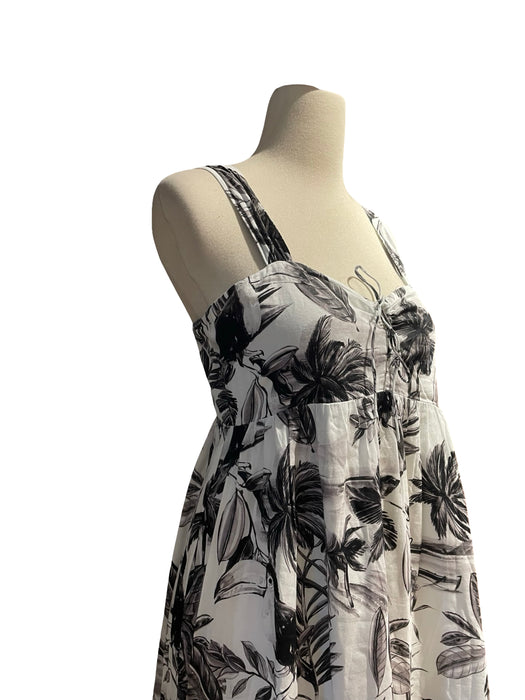 Mango Beyaz Çiçek Desenli Ebise S