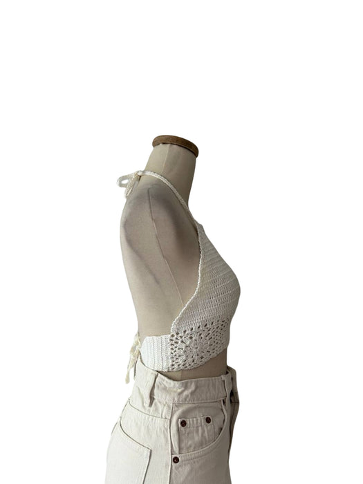 El örgüsü Kadın Crop Top S