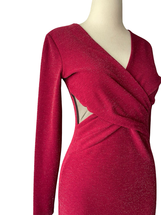 ADL NightZoom Bordo Kadın Elbise S