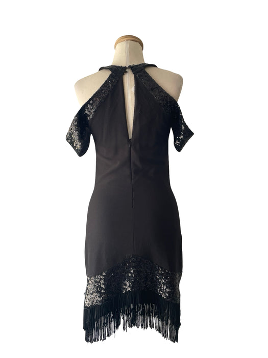 Siyah Pullu Kadın Elbise S