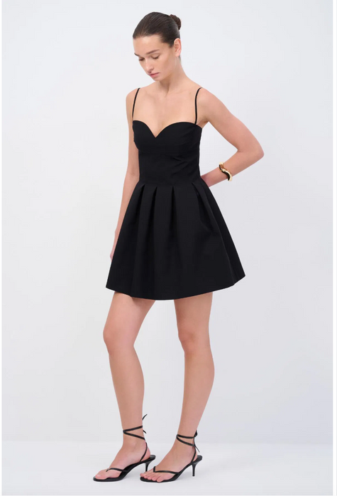 Love My Body Siyah Straplez Kadın Elbise S