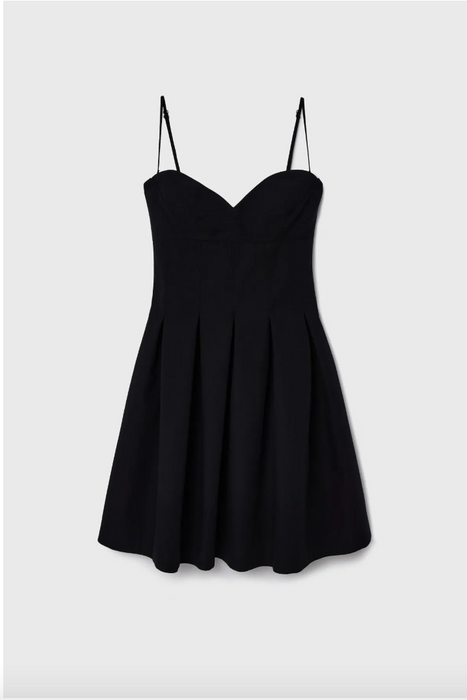 Love My Body Siyah Straplez Kadın Elbise S