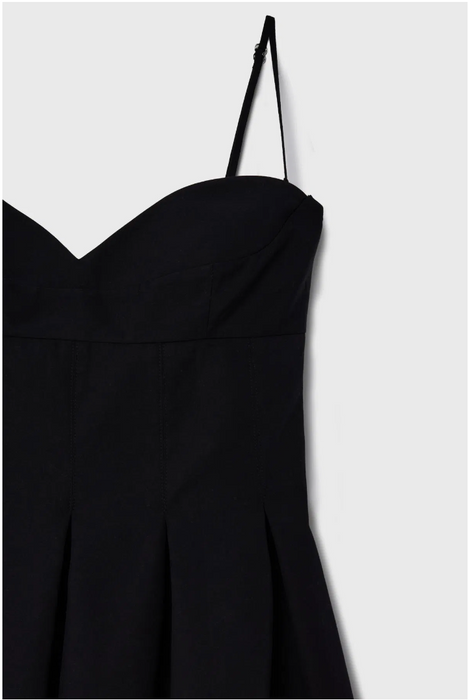 Love My Body Siyah Straplez Kadın Elbise S