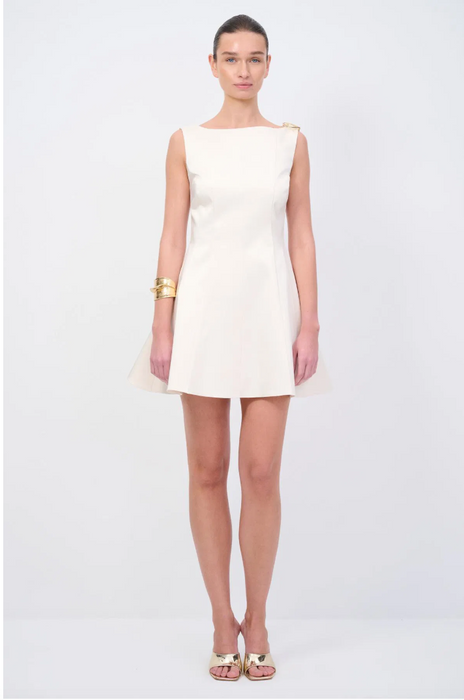 Love My Body Vanilya Kolsuz Saten Kadın Elbise S