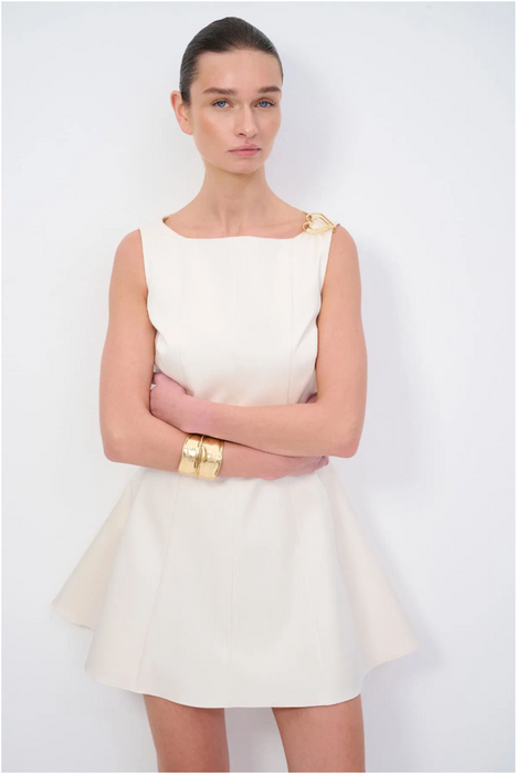 Love My Body Vanilya Kolsuz Saten Kadın Elbise S