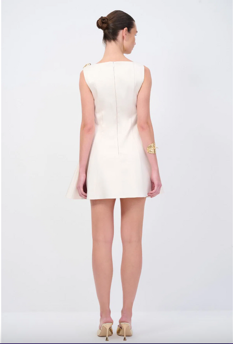 Love My Body Vanilya Kolsuz Saten Kadın Elbise S