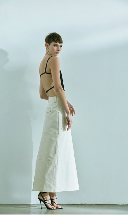 Burqu Bej Kadın Etek S