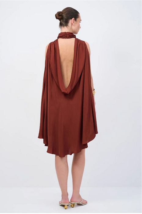 Love My Body Kahverengi Kadın Elbise M