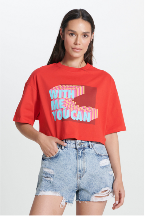 Wrangler Kırmızı Kadın T-Shirt S