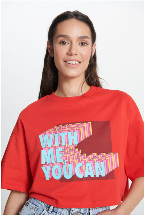 Wrangler Kırmızı Kadın T-Shirt S