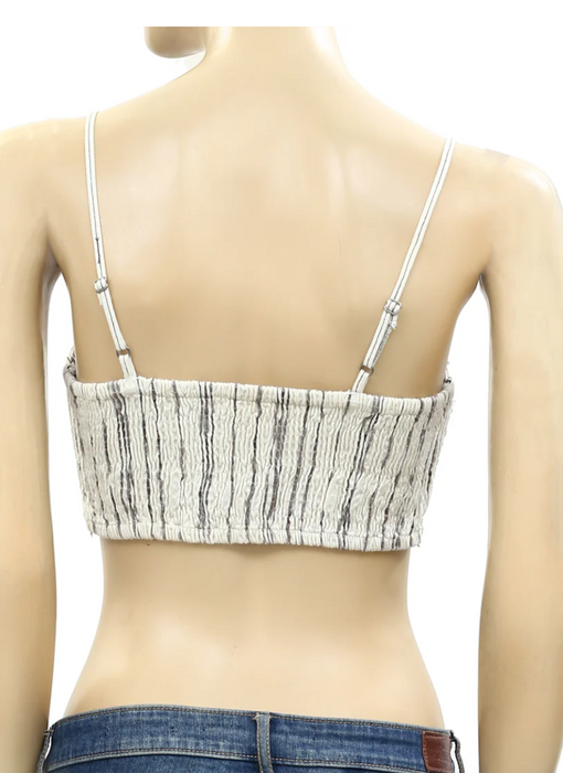 Free People Bej Çizgili Büstiyer S