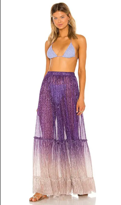 Chio Lila Kadın Tül Pantolon Std