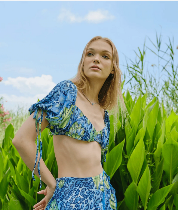 NAIA Mavi Yeşil Kadın Büstiyer S