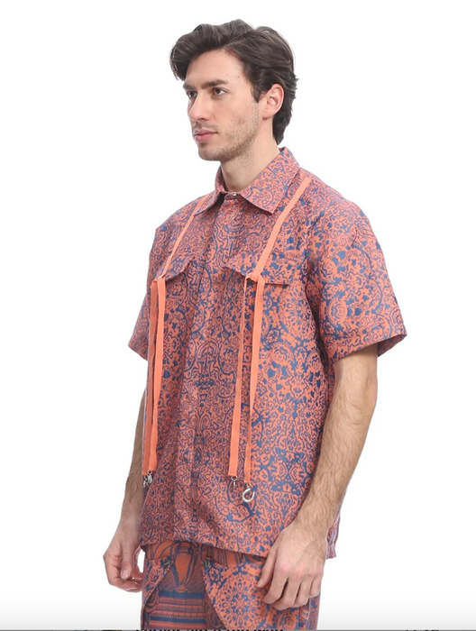 Les Benjamins Turuncu Erkek Gömlek S