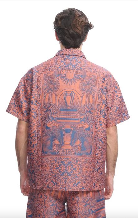 Les Benjamins Turuncu Erkek Gömlek S