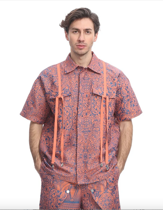 Les Benjamins Turuncu Erkek Gömlek S