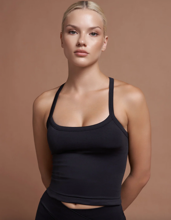 Seseh Siyah Seamless Kadın Bralet Top S