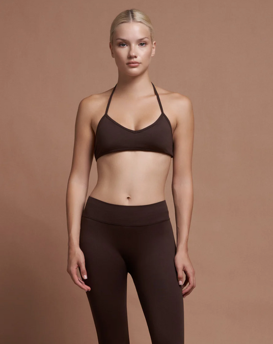 Seseh Kahverengi Seamless Kadın Bralet Top XS