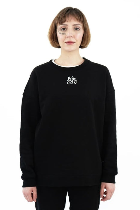 Fifty Siyah Unisex Sweatshirt L