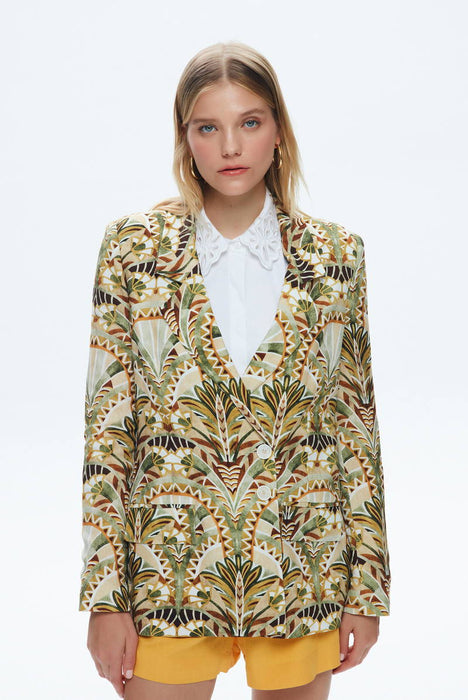 adL Çok Renkli Kadın Ceket L