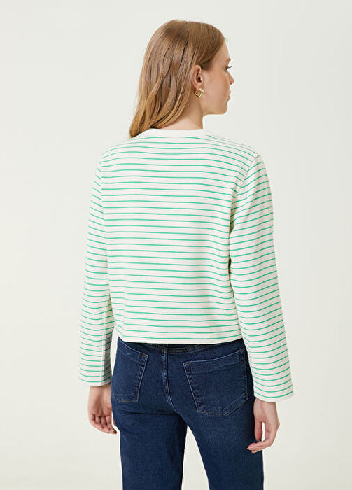 Beymen Çizgili Kadın Sweatshirt S