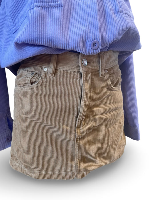 Mango Kahverengi Kadın Etek XS