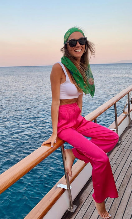 Bershka Pembe Kadın Pantolon 34